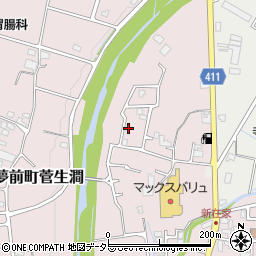 兵庫県姫路市夢前町菅生澗114周辺の地図