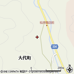 愛知県岡崎市大代町北沢周辺の地図