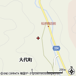 愛知県岡崎市大代町（北沢）周辺の地図