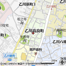 〒475-0052 愛知県半田市乙川高良町の地図