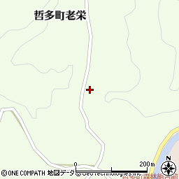 岡山県新見市哲多町老栄1405周辺の地図