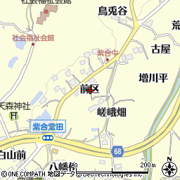 兵庫県川辺郡猪名川町紫合前区周辺の地図
