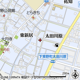 愛知県岡崎市下青野町郷東周辺の地図