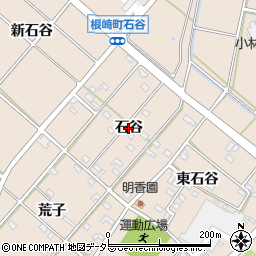 愛知県安城市根崎町（石谷）周辺の地図