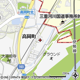 三重県鈴鹿市高岡町1240周辺の地図