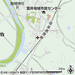 滋賀県甲賀市信楽町牧510-1周辺の地図