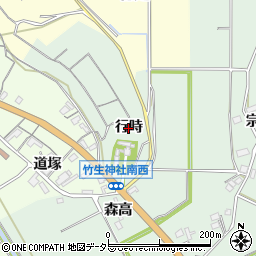愛知県新城市杉山（行時）周辺の地図