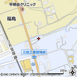 兵庫県三田市大原86周辺の地図