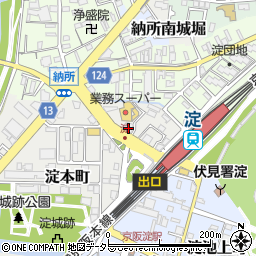 京都府京都市伏見区淀本町217周辺の地図