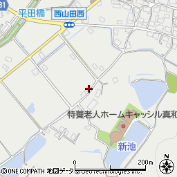 兵庫県姫路市山田町西山田386周辺の地図