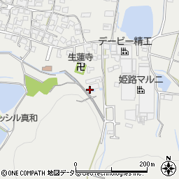 兵庫県姫路市山田町西山田706周辺の地図