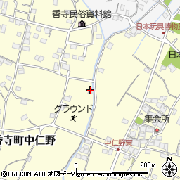 兵庫県姫路市香寺町中仁野373-2周辺の地図