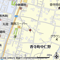 兵庫県姫路市香寺町中仁野43-2周辺の地図