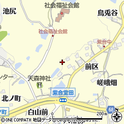 兵庫県川辺郡猪名川町紫合堂田周辺の地図