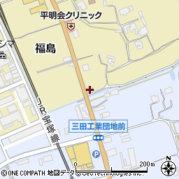 兵庫県三田市福島63周辺の地図