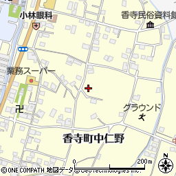 兵庫県姫路市香寺町中仁野390-3周辺の地図