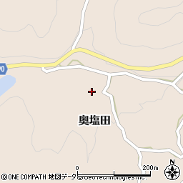 岡山県和気郡和気町奥塩田1249周辺の地図