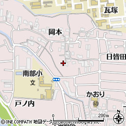 京都府宇治市五ケ庄岡本13周辺の地図