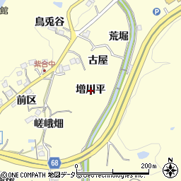 兵庫県川辺郡猪名川町紫合増川平周辺の地図