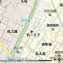 愛知県岡崎市福岡町若一王子43周辺の地図