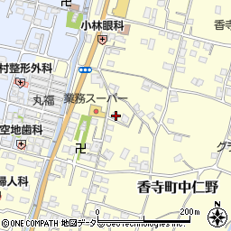 兵庫県姫路市香寺町中仁野40周辺の地図