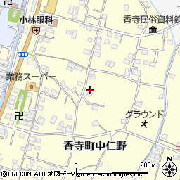 兵庫県姫路市香寺町中仁野390-2周辺の地図