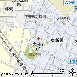 愛知県岡崎市下青野町柳原3周辺の地図