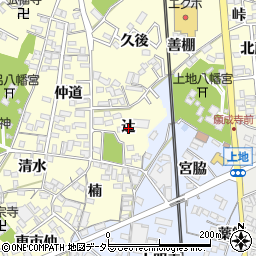 愛知県岡崎市福岡町辻周辺の地図