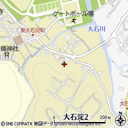滋賀県大津市大石淀周辺の地図