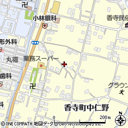 兵庫県姫路市香寺町中仁野35-2周辺の地図