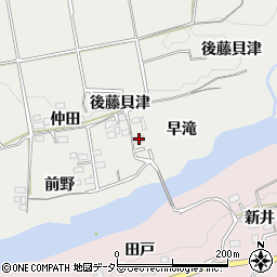 愛知県新城市川路（早滝）周辺の地図