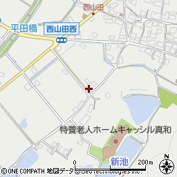 兵庫県姫路市山田町西山田317周辺の地図