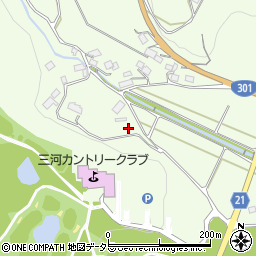 愛知県新城市豊栄荒小田周辺の地図