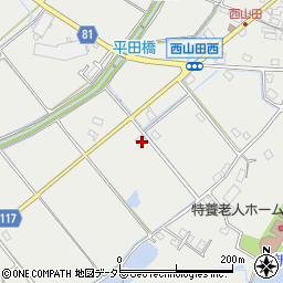 兵庫県姫路市山田町西山田358周辺の地図