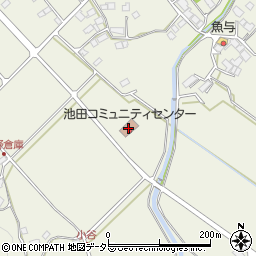 池田コミュニティセンター周辺の地図
