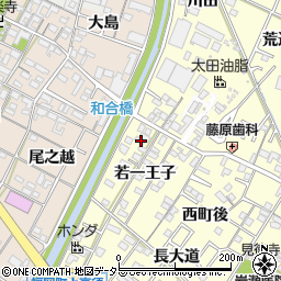 愛知県岡崎市福岡町若一王子42周辺の地図