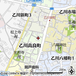 知多信用金庫乙川支店周辺の地図