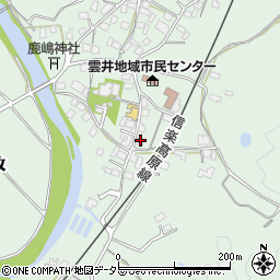 滋賀県甲賀市信楽町牧543周辺の地図