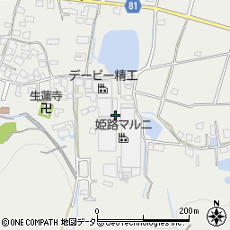 兵庫県姫路市山田町西山田508周辺の地図