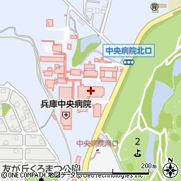 兵庫中央病院周辺の地図