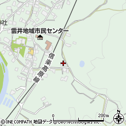 滋賀県甲賀市信楽町牧526周辺の地図