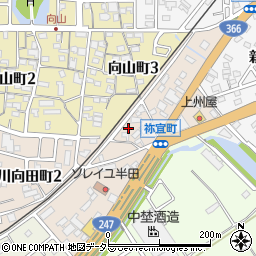 愛知県半田市祢宜町16-2周辺の地図