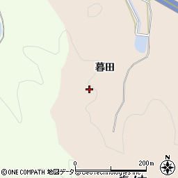 愛知県岡崎市鹿勝川町暮田周辺の地図