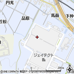 愛知県岡崎市市場町三反田周辺の地図