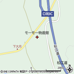 広島県庄原市口和町大月805周辺の地図
