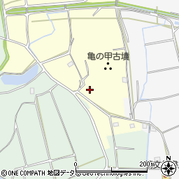 愛知県新城市徳定亀甲周辺の地図