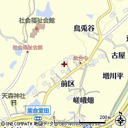 兵庫県川辺郡猪名川町紫合愛宕下周辺の地図