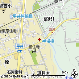 愛知県新城市平井東原15周辺の地図