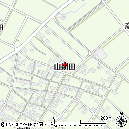 愛知県安城市城ケ入町山新田周辺の地図
