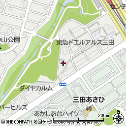 東急ドエル・アルス三田ウッディタウン中央Ｆ棟周辺の地図